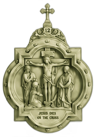 Chapel Wall Plaque Station #12 Statue - 19-inch