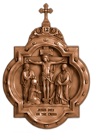 Chapel Wall Plaque Station #12 Statue - 19-inch