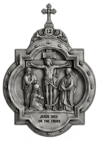 Chapel Wall Plaque Station #12 Statue - 19-inch