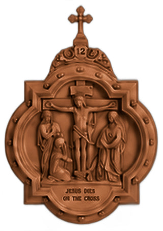 Chapel Wall Plaque Station #12 Statue - 19-inch