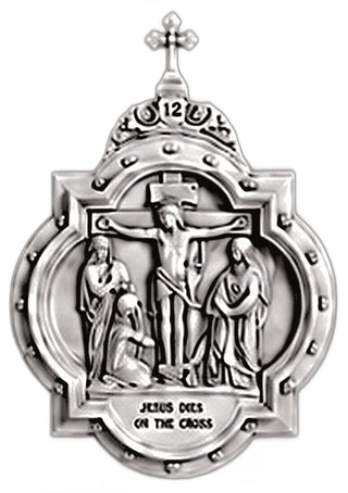 Chapel Wall Plaque Station #12 Statue - 19-inch