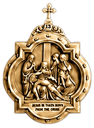 Chapel Wall Plaque Stations #13 Statue - 19-inch