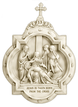 Chapel Wall Plaque Stations #13 Statue - 19-inch