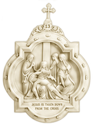 Chapel Wall Plaque Stations #13 Statue - 19-inch