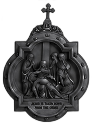 Chapel Wall Plaque Stations #13 Statue - 19-inch