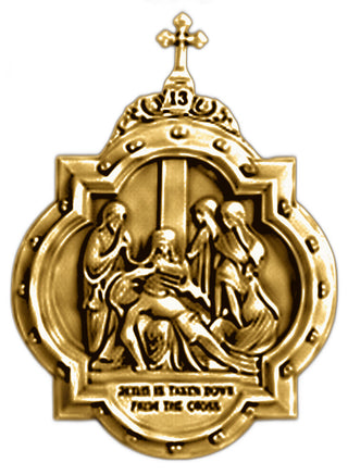 Chapel Wall Plaque Stations #13 Statue - 19-inch