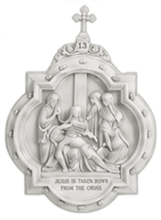 Chapel Wall Plaque Stations #13 Statue - 19-inch