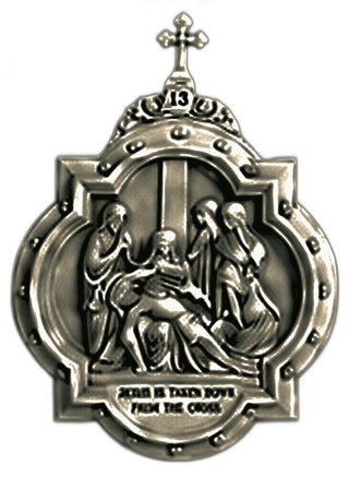 Chapel Wall Plaque Stations #13 Statue - 19-inch