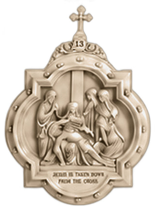Chapel Wall Plaque Stations #13 Statue - 19-inch