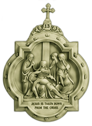 Chapel Wall Plaque Stations #13 Statue - 19-inch