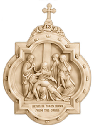 Chapel Wall Plaque Stations #13 Statue - 19-inch