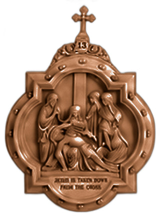 Chapel Wall Plaque Stations #13 Statue - 19-inch