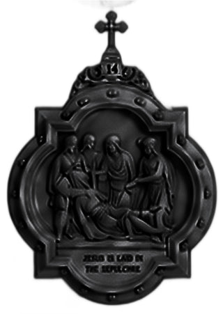 Chapel Wall Plaque Station #14 Statue - 19-inch