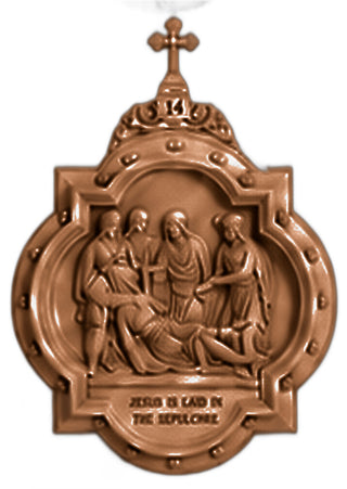 Chapel Wall Plaque Station #14 Statue - 19-inch