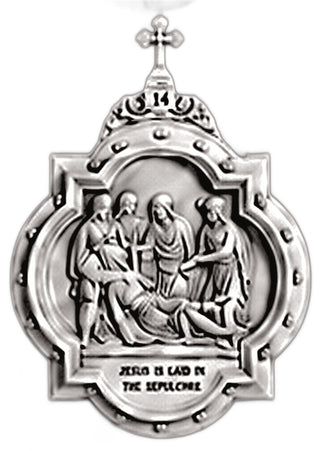 Chapel Wall Plaque Station #14 Statue - 19-inch