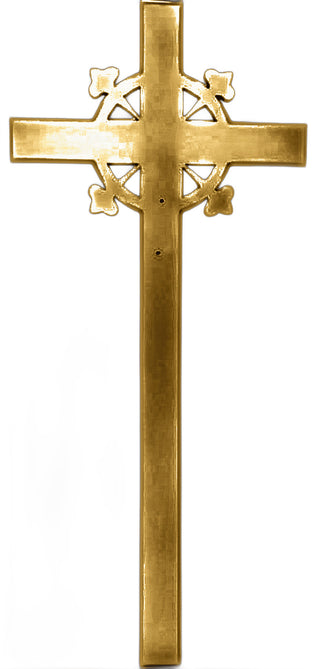 Cross & Gingerbread Wall Statue - 58-inch