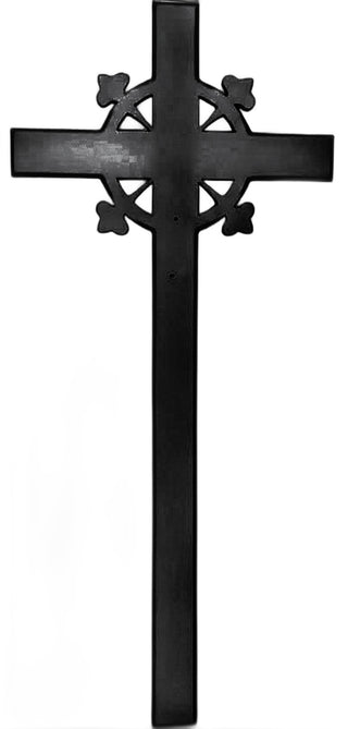 Cross & Gingerbread Wall Statue - 58-inch