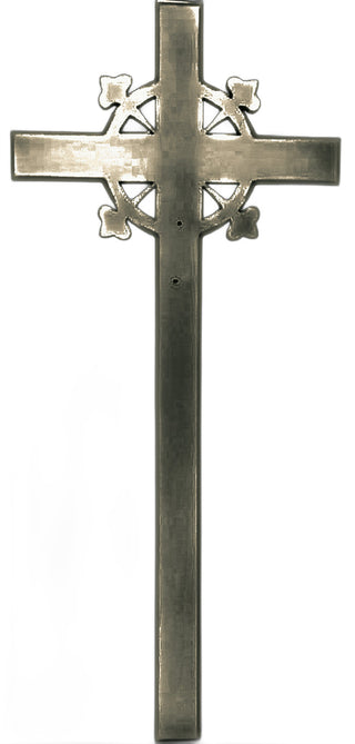 Cross & Gingerbread Wall Statue - 58-inch