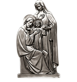 Holy Family Plaque Statue - 39-inch