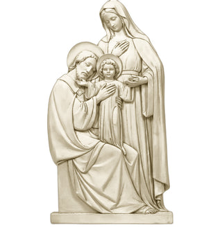 Holy Family Plaque Statue - 39-inch