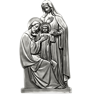 Holy Family Plaque Statue - 39-inch