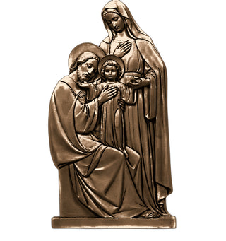 Holy Family Plaque Statue - 39-inch