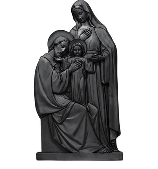 Holy Family Plaque Statue - 39-inch