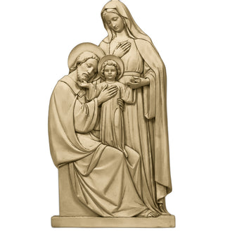 Holy Family Plaque Statue - 39-inch