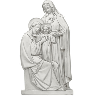 Holy Family Plaque Statue - 39-inch