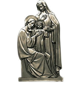 Holy Family Plaque Statue - 39-inch