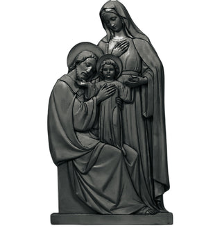 Holy Family Plaque Statue - 39-inch