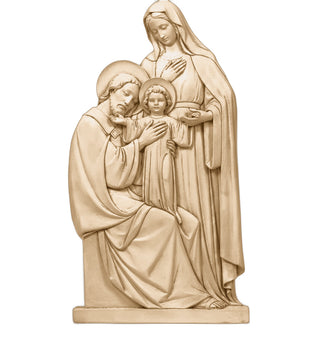 Holy Family Plaque Statue - 39-inch