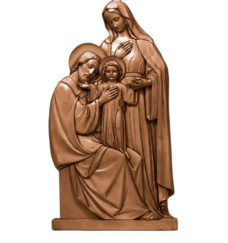 Holy Family Plaque Statue - 39-inch