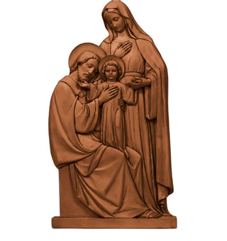 Holy Family Plaque Statue - 39-inch