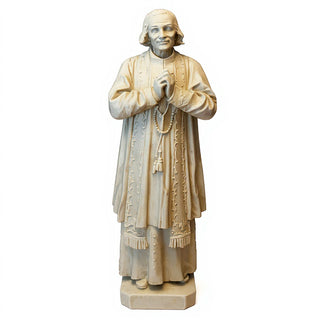 Saint John Vianney Statue - 7.5-inch — Antique White finish
