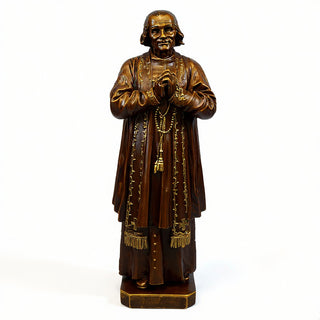 Saint John Vianney Statue - 7.5-inch — Bronze finish