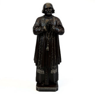 Saint John Vianney Statue - 7.5-inch — Iron finish