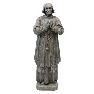 Saint John Vianney Statue - 7.5-inch — Old Stone finish