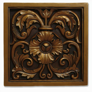 Square Decoration Wall Plaque - 16-inch — Bronze finish