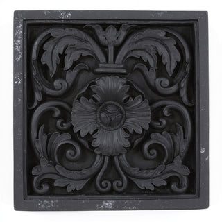 Square Decoration Wall Plaque - 16-inch — Dusted Black finish
