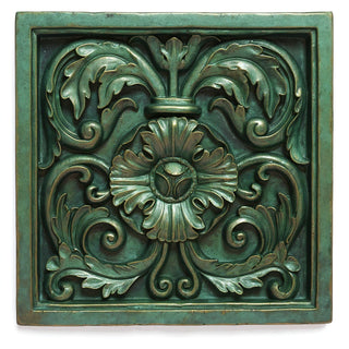 Square Decoration Wall Plaque - 16-inch — Green Bronze finish