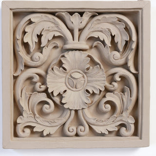 Square Decoration Wall Plaque - 16-inch — Museum Terracotta finish