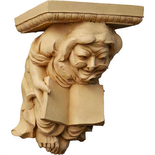 Monk Figure Wall Bracket - 15-inch — Dusted Sand finish