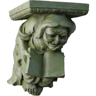 Monk Figure Wall Bracket - 15-inch — Mossy Green finish