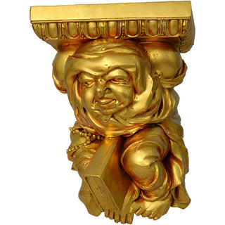 Monk Wall Bracket - 15-inch — Deep Gold finish