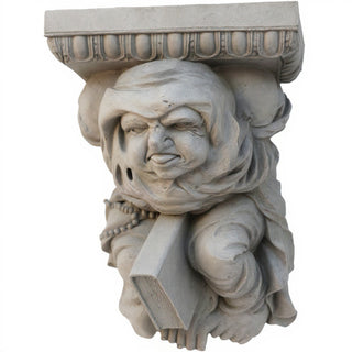 Monk Wall Bracket - 15-inch — Limestone finish