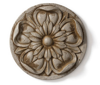Amalfi Medallion Wall Plaque - 17.64-inch — Antique Stone finish