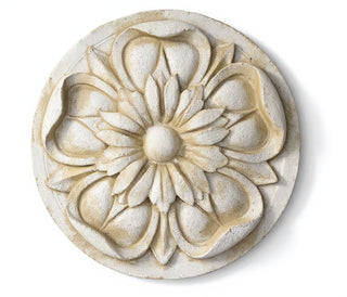 Amalfi Medallion Wall Plaque - 17.64-inch — Antique White finish