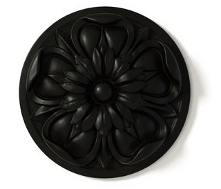 Amalfi Medallion Wall Plaque - 17.64-inch — Flat Black finish