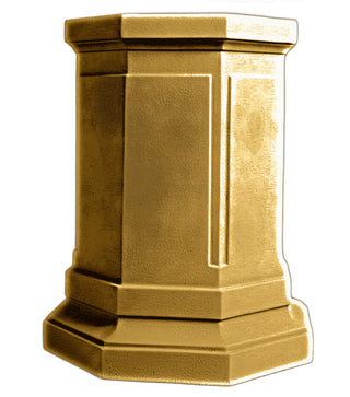 Eight Sided Pedestal Statue - 30-inch